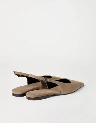 Brunello Cucinelli Suede slingback flats | Thumbnail 2 Brunello Cucinelli Suede slingback flats | Thumbnail 2