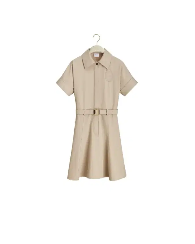 Dior Dior Médaillon Belted Shirtdress