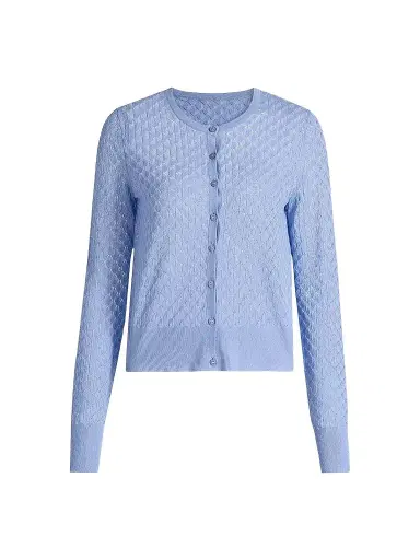 Lela Rose Women's Pointelle-Knit Cardigan | Thumbnail 1 Lela Rose Women's Pointelle-Knit Cardigan | Thumbnail 1