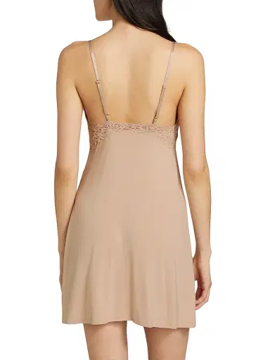 Natori Women's Feathers Essentials Chemise - Cafe | Thumbnail 4 Natori Women's Feathers Essentials Chemise - Cafe | Thumbnail 4