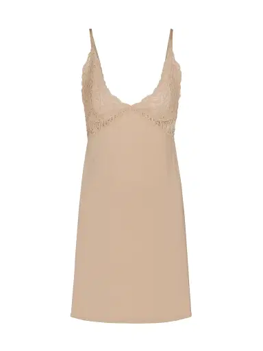 Natori Women's Feathers Essentials Chemise - Cafe | Thumbnail 1 Natori Women's Feathers Essentials Chemise - Cafe | Thumbnail 1