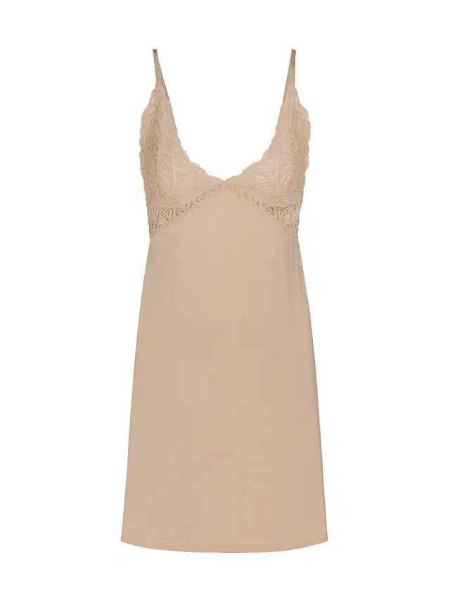 Natori Women's Feathers Essentials Chemise - Cafe