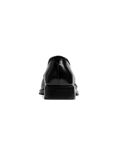 Bottega Veneta Men's Intrecciato Leather Derbys - Black | Thumbnail 4