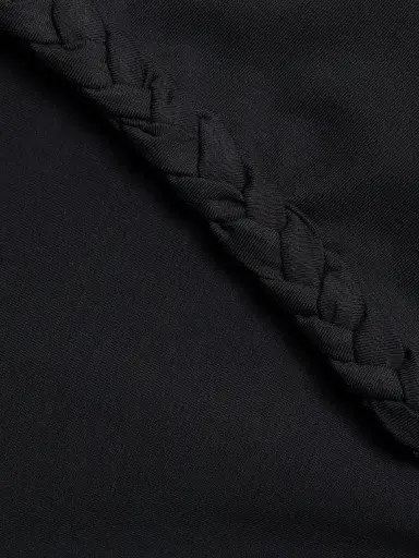 Cinq à Sept Women's Braided Cotton Pullover Tee - Navy | Thumbnail 7 Cinq à Sept Women's Braided Cotton Pullover Tee - Navy | Thumbnail 7