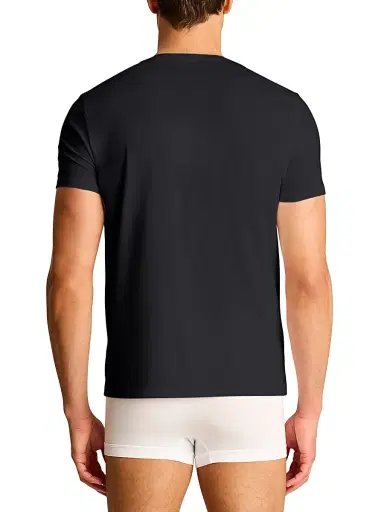 Commando Men's Premier Stretch-Cotton V-Neck Undershirt - Black | Thumbnail 3 Commando Men's Premier Stretch-Cotton V-Neck Undershirt - Black | Thumbnail 3