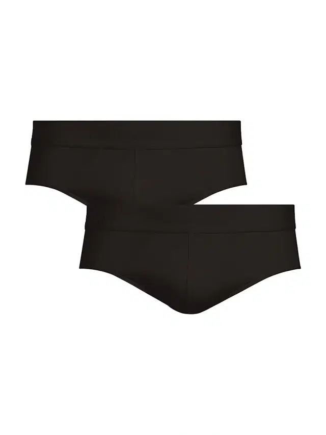 Men's Premier 2-Pack Stretch-Cotton Brief Set - Black