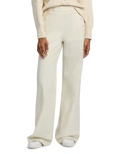 Nili Lotan Women's Reed Cotton Sailor Pants - Stone - Size 12 | Thumbnail 3 Nili Lotan Women's Reed Cotton Sailor Pants - Stone - Size 12 | Thumbnail 3