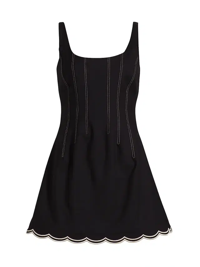 Ramy Brook Women's Adriana Embroidered Minidress - Black