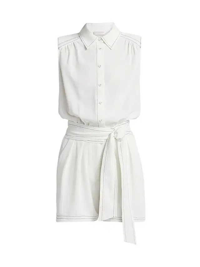 Ramy Brook Women's Paz Sleeveless Belted Romper -