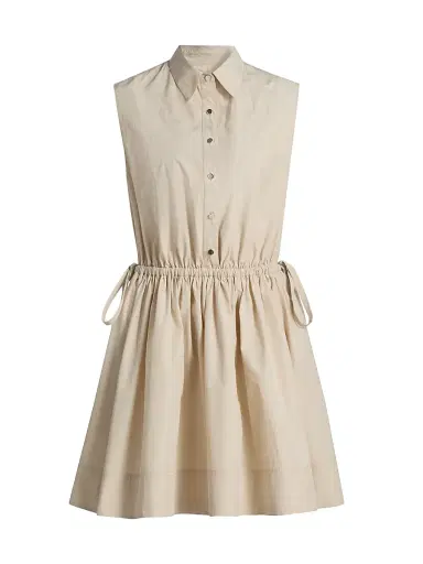 DEREK LAM 10 CROSBY Women's Tristan Cotton Poplin Drawstring Minidress | Thumbnail 1 DEREK LAM 10 CROSBY Women's Tristan Cotton Poplin Drawstring Minidress | Thumbnail 1