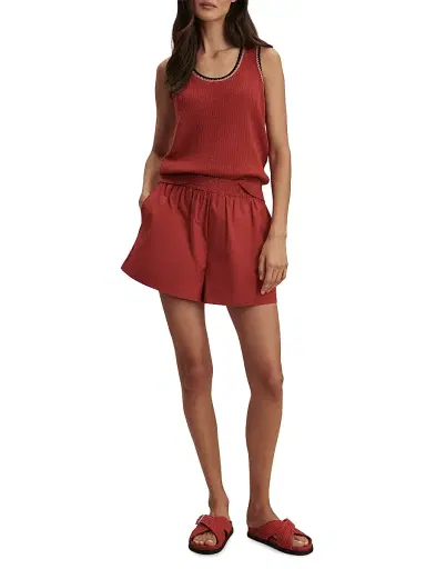 Varley Women's Higson Pointelle Cotton Tank | Thumbnail 2 Varley Women's Higson Pointelle Cotton Tank | Thumbnail 2