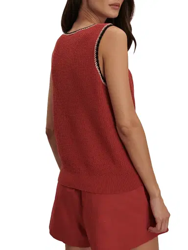 Varley Women's Higson Pointelle Cotton Tank | Thumbnail 4 Varley Women's Higson Pointelle Cotton Tank | Thumbnail 4