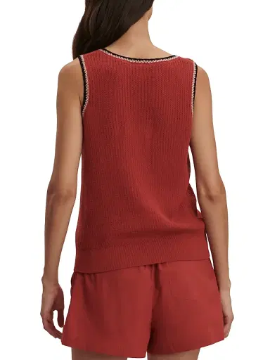Varley Women's Higson Pointelle Cotton Tank | Thumbnail 5 Varley Women's Higson Pointelle Cotton Tank | Thumbnail 5
