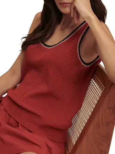 Varley Women's Higson Pointelle Cotton Tank | Thumbnail 8 Varley Women's Higson Pointelle Cotton Tank | Thumbnail 8