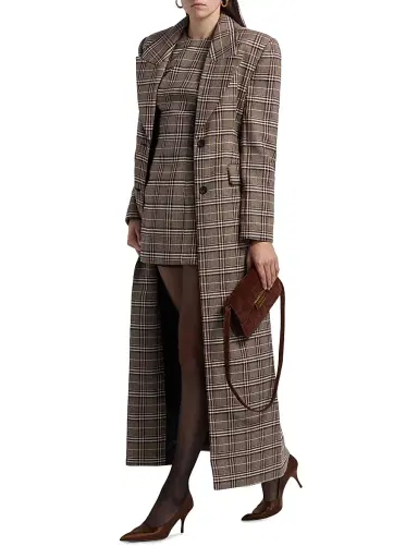 Ronny Kobo Women's Sandrine Plaid Coat | Thumbnail 2