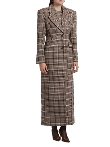Ronny Kobo Women's Sandrine Plaid Coat | Thumbnail 4