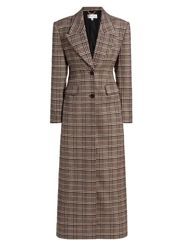 Ronny Kobo Women's Sandrine Plaid Coat - Brown Multi