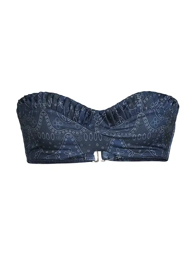 Women's Emmy Textured Bandeau Bikini Top - Bandana Dandy