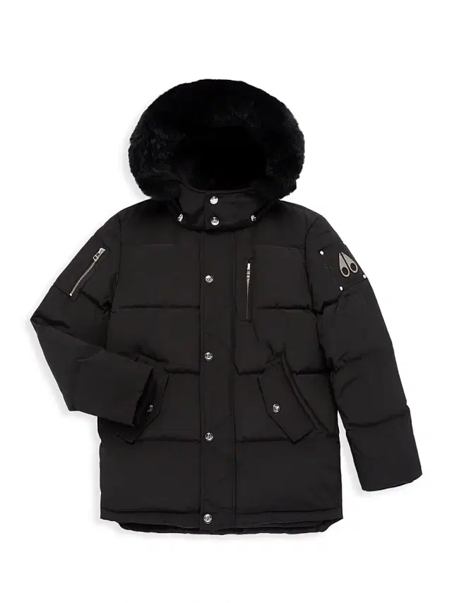 Kid's 3Q Down Jacket - Black