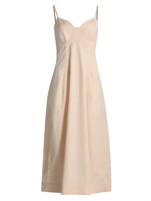 Co Women's Bustier tton Midi-Dress - Whisper Pink
