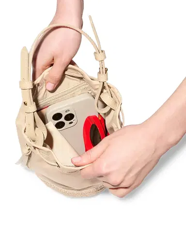 MZ Wallace Women's Waverly Espadrille Bucket Bag - Buff | Thumbnail 3 MZ Wallace Women's Waverly Espadrille Bucket Bag - Buff | Thumbnail 3