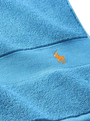 Ralph Lauren Polo Player Cotton Bath Mat - Cove Blue - Size Bath Mat | Thumbnail 4
