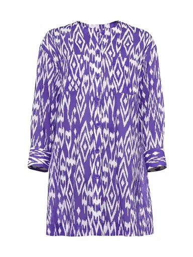 Eres Women's Hurricane Cotton Shirt - Imprime Wind Flashy - Size Small | Thumbnail 1