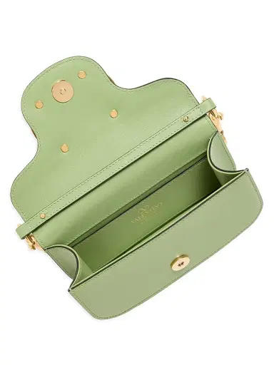 Valentino Garavani Women's Locò Small Shoulder Bag with Jewel Logo - Mint Crystal | Thumbnail 5