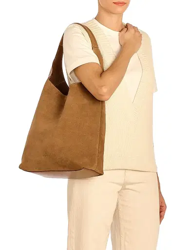 Il Bisonte Women's Le Laudi Suede Shoulder Bag | Thumbnail 2 Il Bisonte Women's Le Laudi Suede Shoulder Bag | Thumbnail 2