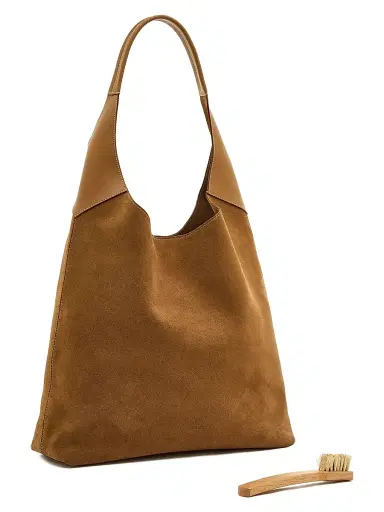 Il Bisonte Women's Le Laudi Suede Shoulder Bag | Thumbnail 3 Il Bisonte Women's Le Laudi Suede Shoulder Bag | Thumbnail 3