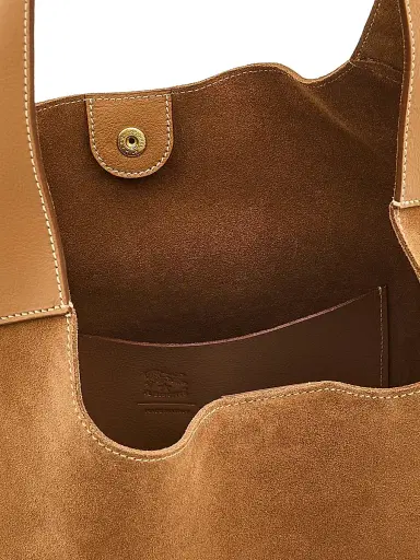 Il Bisonte Women's Le Laudi Suede Shoulder Bag | Thumbnail 4 Il Bisonte Women's Le Laudi Suede Shoulder Bag | Thumbnail 4