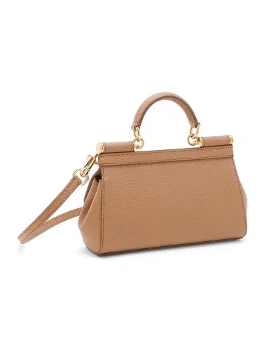 Dolce & Gabbana Women's Sicily Mini Leather Top Handle Bag | Thumbnail 4 Dolce & Gabbana Women's Sicily Mini Leather Top Handle Bag | Thumbnail 4