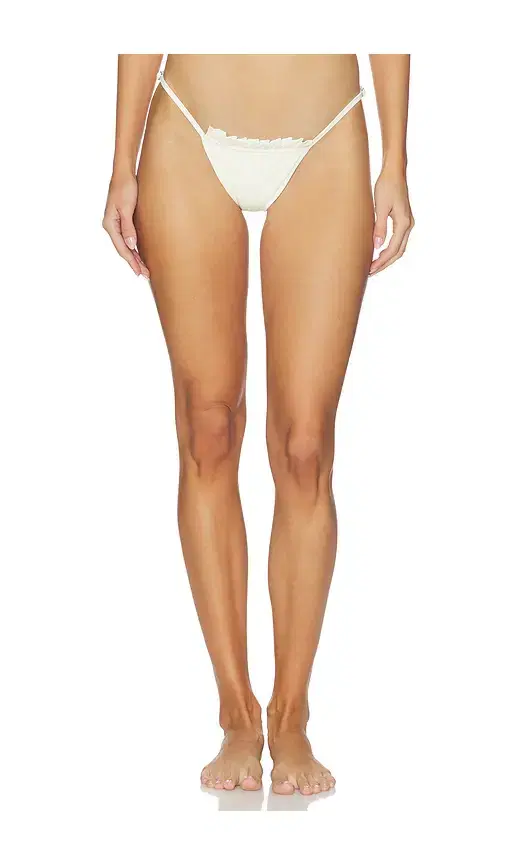 AMOR MIA Pleated Bikini Bottom