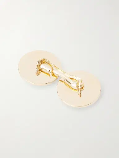 Tom Ford 18Kt Yellow Gold Onyx Round Cufflinks - Men | Thumbnail 3 Tom Ford 18Kt Yellow Gold Onyx Round Cufflinks - Men | Thumbnail 3