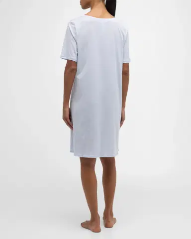 Hanro Cotton Deluxe Short-Sleeve Big Sleepshirt | Thumbnail 3