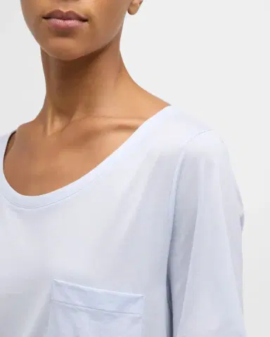Hanro Cotton Deluxe Short-Sleeve Big Sleepshirt | Thumbnail 4