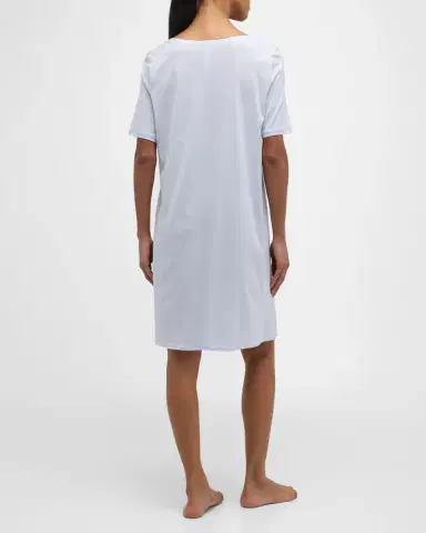 Hanro Cotton Deluxe Short-Sleeve Big Sleepshirt | Thumbnail 5