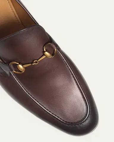 Gucci Men's Jordaan Leather Loafers | Thumbnail 9