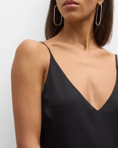 L'AGENCE Gabriella Silk V-Neck Tank | Thumbnail 5