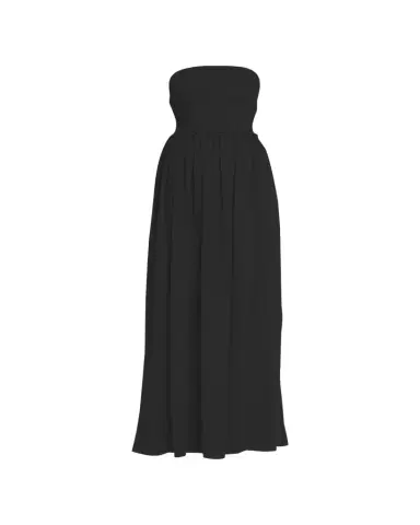 Ramy Brook Calista Smocked Strapless Side-Split Coverup Dress | Thumbnail 1