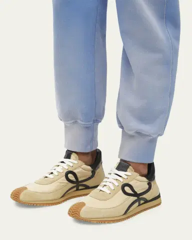 Loewe Men's Flow Runner 2.0 Nylon and Suede Sneakers | Thumbnail 2