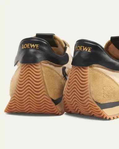 Loewe Men's Flow Runner 2.0 Nylon and Suede Sneakers | Thumbnail 4