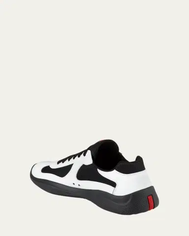 Prada Men's America's Cup Patent Leather Sneakers | Thumbnail 2 Prada Men's America's Cup Patent Leather Sneakers | Thumbnail 2