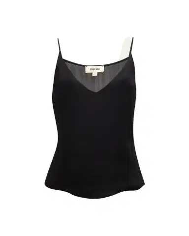L'AGENCE Gabriella Silk V-Neck Tank | Thumbnail 1