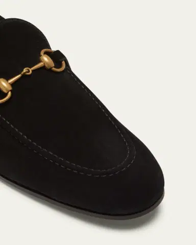 Gucci Men's Jordaan Suede Bit Loafers | Thumbnail 5