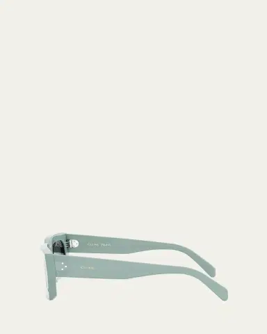 Celine Men's 3-Dot Acetate Rectangle Sunglasses | Thumbnail 3 Celine Men's 3-Dot Acetate Rectangle Sunglasses | Thumbnail 3