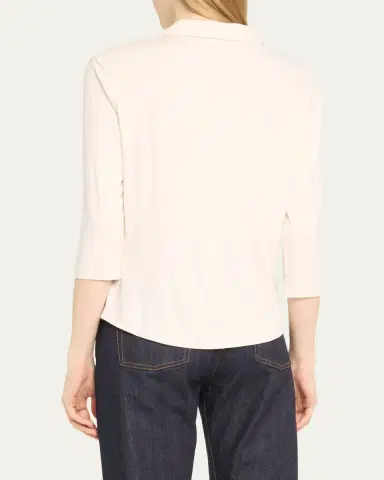 Majestic Filatures Soft Touch Semi-Relaxed Button-Front Shirt | Thumbnail 3 Majestic Filatures Soft Touch Semi-Relaxed Button-Front Shirt | Thumbnail 3
