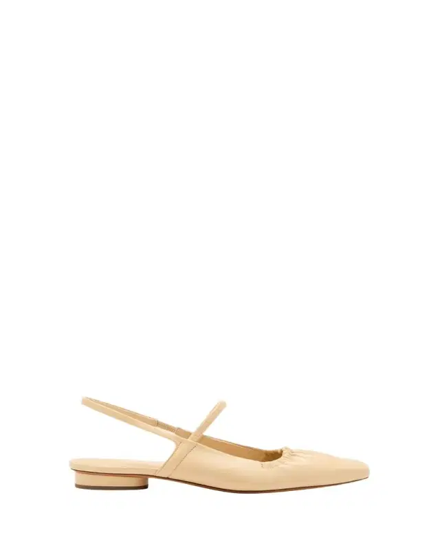 Venice Leather Slingback Ballerina Flats