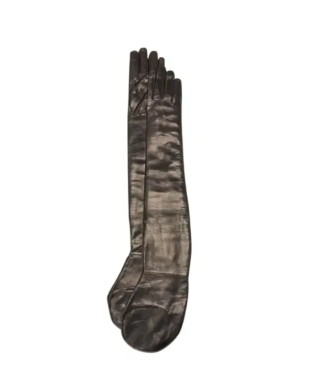 Jil Sander Patent Leather Shoulder Gloves