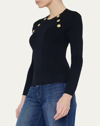 L'Agence Gretchen Crewneck Pullover | Thumbnail 4